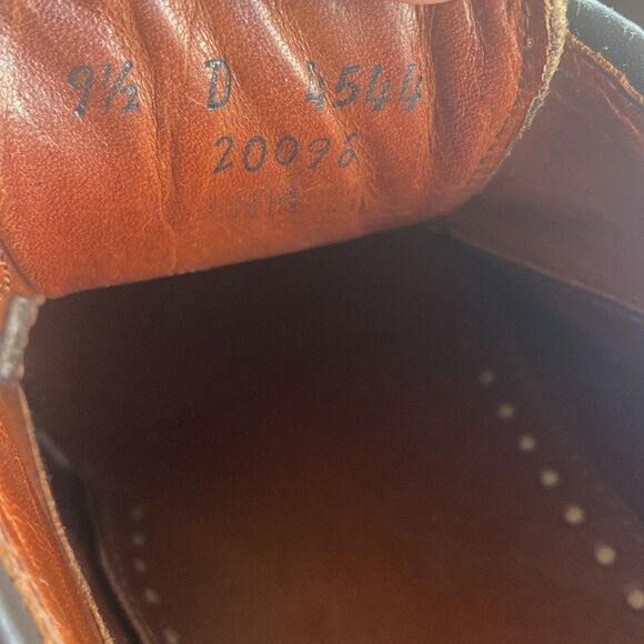 ALLEN EDMONDS Men’s Brown Leather Lace Up Shoes Size 9.5D - Picture 11 of 11